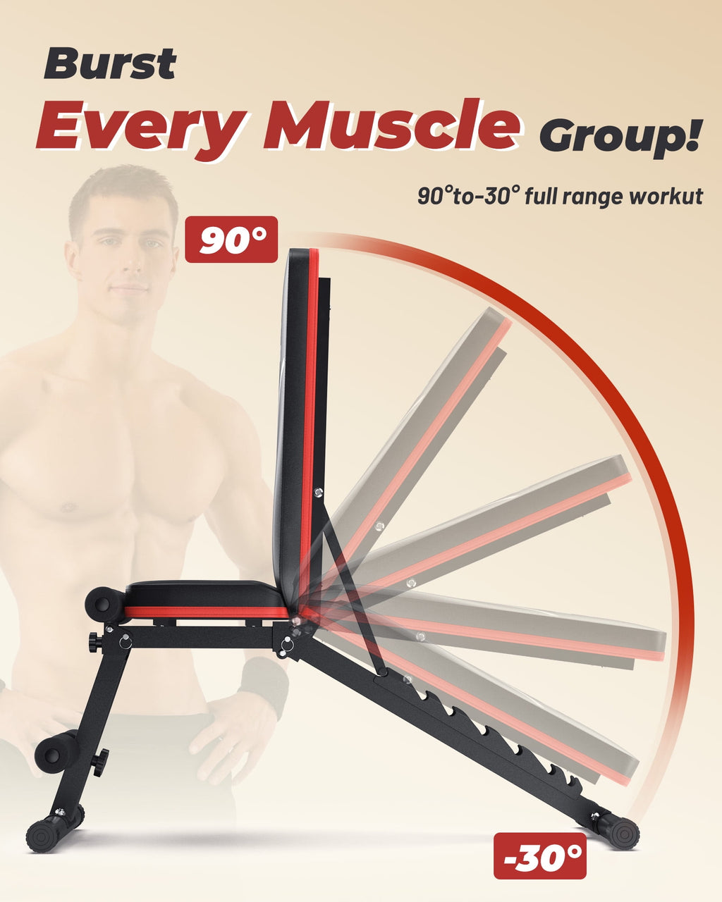 Pro Adjustable Weight Bench 
